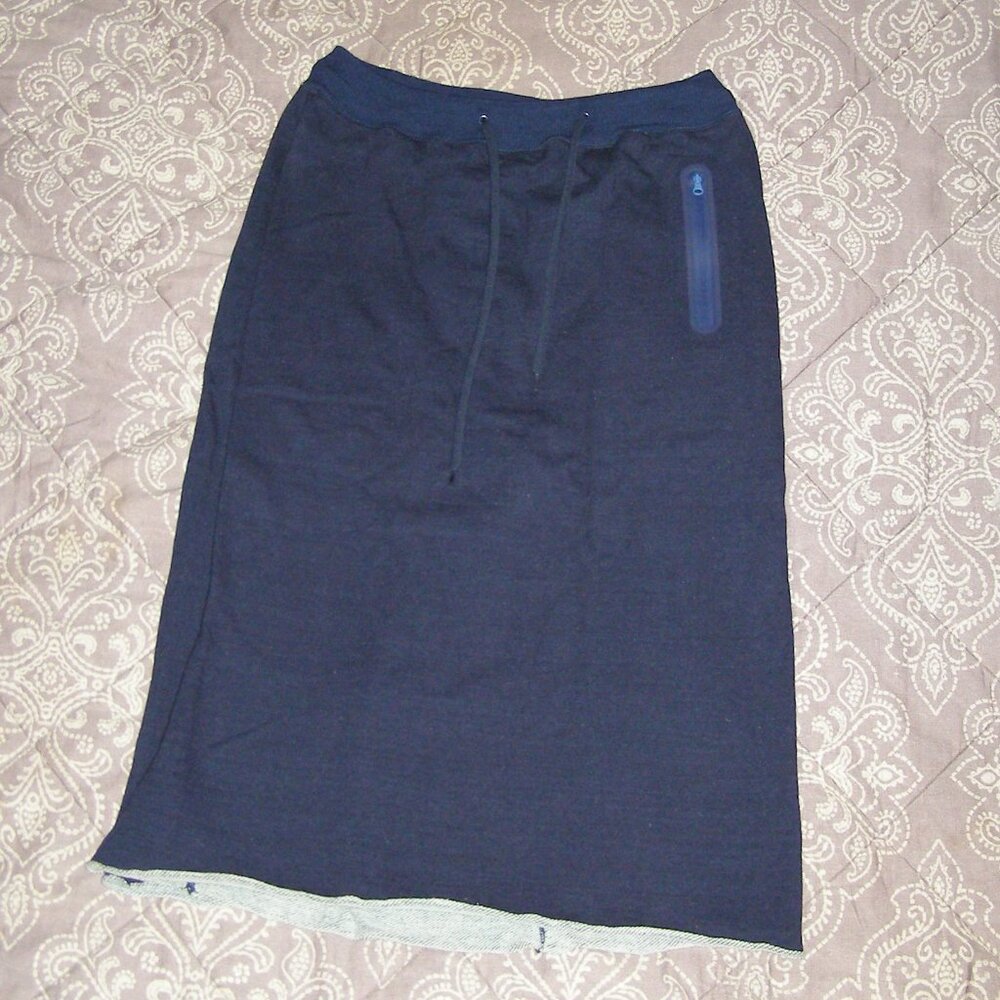 NEW RARE FUMITO GANRYU Sweat Pants/Skort in Navy Blue size 1 Japanese - Picture 9 of 13